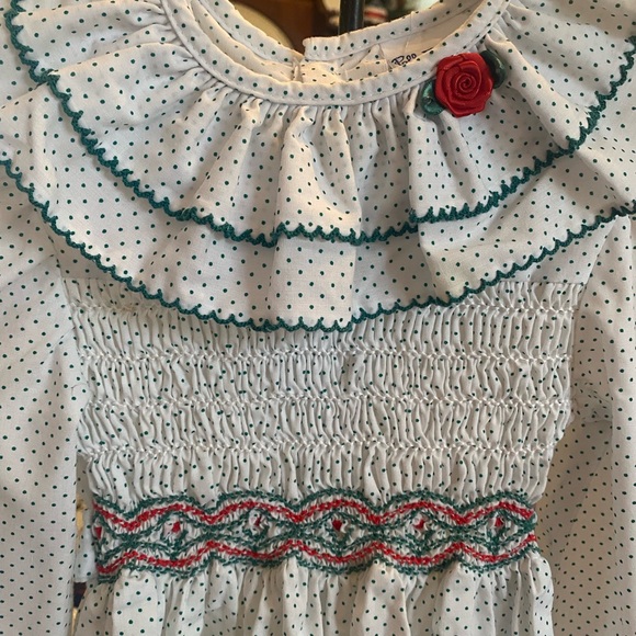 Vintage Polly Flinders Girls Smocked Dress size 4 - Picture 13 of 15
